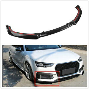 AEfB A4 B9 S4 Z_ 2017-19 2018 tgop[X|C[Xvb^[bv- For Audi A4 B9 S4 sedan 2017-19 2018 front bumper spoiler splitter lip-