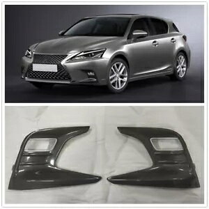 ���N�T�X CT200h 2018-2019 �t�����g�t�H�O�����v�J�o�[�������V- For Lexus CT200h 2018-2019 Front Fog Lights Cover Decor Black New- �y���s�A���i�z