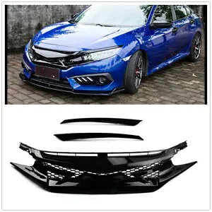 �z���_ �V�r�b�N 2016-2018 2017 �S���f���t�����g�o���p�[�O����- For Honda Civic 2016-2018 2017 all models front bumper grille- �y���s�A���i�z