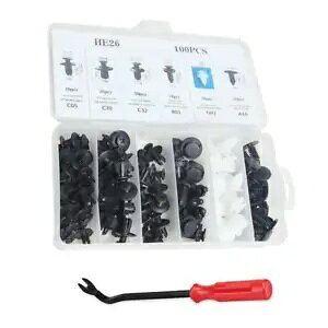 100X Verschiedene K?rper Kunststoff �v�b�V�� ���e�[�i�[ �s�� Nieten Befestigungen �g���� 100X Verschiedene K?rper Kunststoff Push Retainer Pin Nieten Befestigungen Trim �y���s�A���i�z