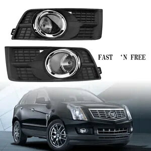 �t�����g�o���p�[�t�H�O�����v + �V�F���J�o�[�L���f���b�N SRX 2010-2016- Front bumper fog lights + shell cover for Cadillac SRX 2010-2016- �y���s�A���i�z
