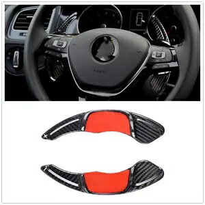 J[{t@Co[J[VtgbJ[GNXeV VW St MK7 R GTI VbR|p- Carbon fiber car shift rockers extensions for VW Golf MK7 R GTI Scirocco Polo-