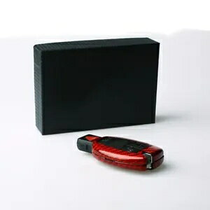 ԂԂ̃X}[gL[Jo[ZfXxc C NXJ[{t@Co[- Red Car Smart Key Decor Cover For Mercedes Benz C Class Carbon Fiber-