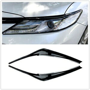 ����̂��鍕�̃w�b�h���C�g�܂Ԃ����уg���^�J���� SE XSE 18-23- Shiny Black Headlights Eyelid Eyebrows For Toyota Camry SE XSE 18-23- �y���s�A���i�z