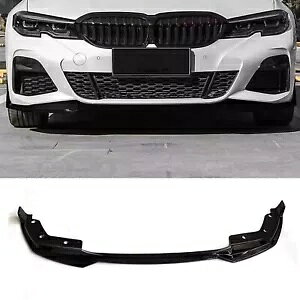 2019 2020-2022 BMW 3 �V���[�Y MP �X�|�[�c �t�����g �o���p�[ �X�|�C���[ �V���C�j�[ �u���b�N- For 2019 2020-2022 BMW 3 Series MP sport front bumper spoiler shiny black- �y���s�A���i�z