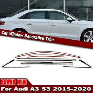 AEfB A3 S3 2015-2020 Z_pԂ̃EBhE[fBOEFU[XgbvV[u- Car window molding weatherstrip sealing device for Audi A3 S3 2015-2020 sedan-