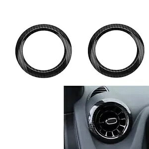 xc GLB 2020 TChxgAEgbgOJo[XgbvJ[{t@Co[X^C- For Benz GLB 2020 Side Vent Outlet Ring Cover Strip Carbon Fiber Style-