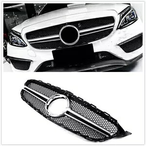 ZfXxc W205 C200 C300 2019-21 AMG tgop[OWG[^[O- For Mercedes Benz W205 C200 C300 2019-21 AMG front bumper grille radiator grille-