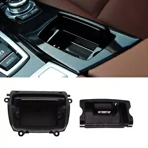 BMW 5 シリーズ F10 F11 F18 センターコンソールフロント灰皿 + ライナーブラック- For BMW 5 Series F10 F11 F18 center console front ashtray + liner black-