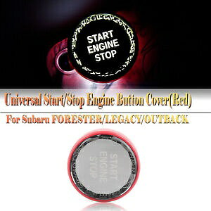 Xo BRZ tHX^[ KVB AEgobN CvbTpbh Enging {^Jo[- For Subaru BRZ Forester Legacy Outback Impreza Red Car Enging Button Cover-