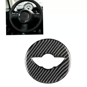 ~jN[p[ R55 R56 2007 2008 2009-2013 XeAOzC[gXebJ[- For Mini Cooper R55 R56 2007 2008 2009-2013 Steering Wheel Trim Sticker Black-
