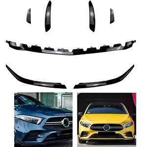 tgX|C[Jo[o[xc W177 A180 A35 AMG 2019 2020-2024 2021 V- Front Spoiler Cover Bar For Benz W177 A180 A35 AMG 2019 2020-2024 2021 New-