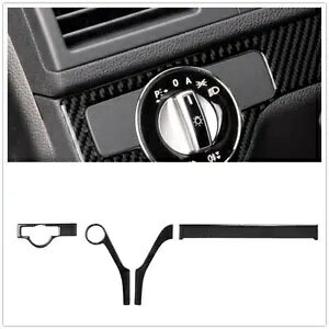 xc C NX W204 2007-13 ubNZ^[R\[t[Jo[J[{t@Co[- For Benz C-Class W204 2007-13 Black Center Console Frame Cover Carbon Fiber-