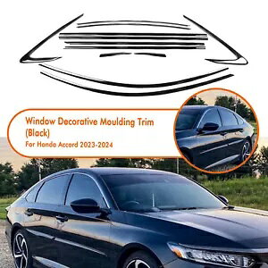 �Ԃ̑��T�C�h�g�����K�X�P�b�g�X�g���b�v�z���_�A�R�[�h 2023-2024 �V����- Car Window Side Trim Gasket Strips For Honda Accord 2023-2024 New- �y���s�A���i�z