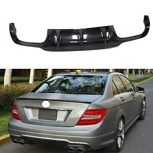 ZfXxc W204 C63 AMG Z_ 2012-2014 Aop[fBt[U[bv- For Mercedes Benz W204 C63 AMG sedan 2012-2014 rear bumper diffuser lip-