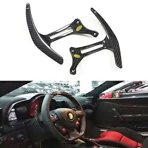Ԃ̃XeAOzC[VtgbJ[tF[ 458 C^AXy`A[ F12 J[{t@Co[- Car steering wheel shift rocker for Ferrari 458 Italia Speciale F12 carbon fiber-