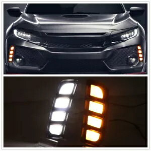 z_VrbN 2016-2020 2017 Ԃ̃tgtOCgMv- For Honda Civic 2016-2020 2017 Car Front Flag Light Signal Light Lamp-