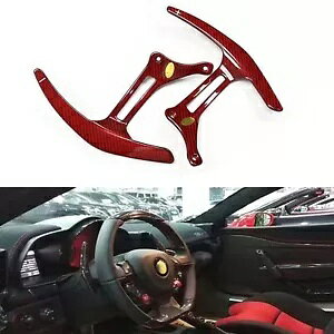 ԂXeAOzC[VtgbJ[tF[ 458 C^AXy`A[ F12 J[{t@Co[- Red steering wheel shift rocker for Ferrari 458 Italia Speciale F12 carbon fiber-
