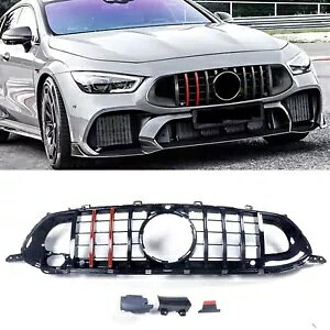 ZfXxc W290 AMG GTS 4 hA 2018 + tgOCOJo[- For Mercedes Benz W290 AMG GTS 4 door 2018 + front grille ventilation grille cover-