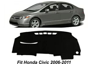 z_VrbN 06-11 AL CSX 2010 Ԃ̃_bV{[hJo[}bgubNV- For Honda Civic 06-11 Acura CSX 2010 Car Dashboard Cover Mat Black New-