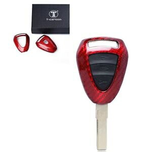 �|���V�F�{�N�X�^�[911�P�C�}���p���b�h�X�}�[�g�P�[�X�L�[�����J�o�[- Red Smart Case Key Decor Cover For Porsche Boxter 911 Cayman- �y���s�A���i�z