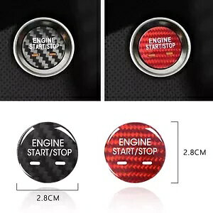 1x J[{t@Co[[^[X^[gXgbv{^Jo[ LfbN XTS CT6 XT5 SRX bhp- 1x Carbon Fiber Motor Start Stop Button Cover For Cadillac XTS CT6 XT5 SRX Red-