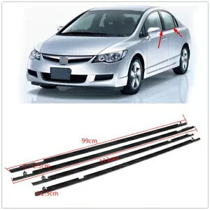 �Ԃ̑����`�E�F�U�[�X�g���b�v�V�[�����u�z���_�V�r�b�N 2006-2011 2007- Car window molding weatherstrip sealing device for Honda Civic 2006-2011 2007- �y���s�A���i�z