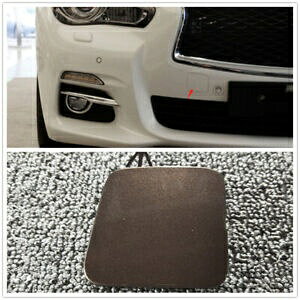 tgop[tbNLbvCtBjeB Q50 2014-2016 2015 uE- Front bumper tow hook hole cap for Infiniti Q50 2014-2016 2015 brown-