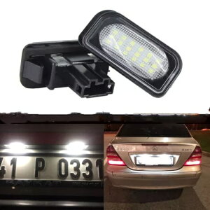 ZfXxc W203 4D Z_Ԃ̃io[v[gƖvV- For Mercedes Benz W203 4D sedan car license plate lighting lamp new white-