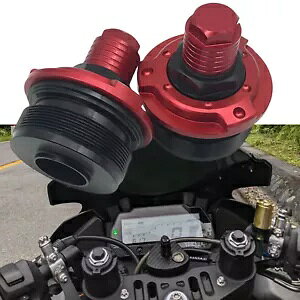 �Ԃ��O�փt�H�[�N�V���b�N�A�u�\�[�o�[�����l�W���}�n R15 V3 2017-21 2019- Red front wheel fork shock absorber adjustment screws for Yamaha R15 V3 2017-21 2019- �y���s�A���i�z