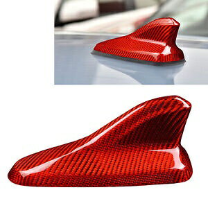 ԂJ[{t@Co[[tAeiӂЂJo[St MK8 GTI 2022-2024- Red Carbon Fiber Roof Antenna Shark Fin Cover For Golf MK8 GTI 2022-2024-