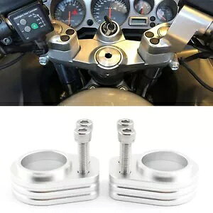 JTL ZZR1200 I[goC̃tgnho[˃CU[I[KiCU[N[A~- For Kawasaki ZZR1200 Motorcycle Front Handlebar Elevated Riser Organizer Chrome Aluminum-