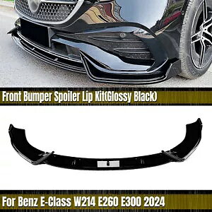 �Ԃ̃t�����g�o���p�[�X�v���b�^�[���b�v�x���c E �N���X W214 2024+ E260 E300 AMG- Car front bumper splitter lip for Benz E-Class W214 2024+ E260 E300 AMG-