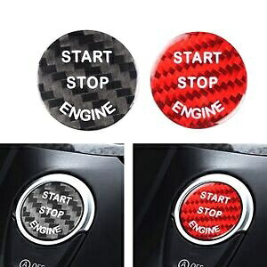BMW F10 F01 F48 X3 F25 �G���W���X�^�[�g�X�g�b�v�{�^���X�g���b�v�J�[�{�����b�h- For BMW F10 F01 F48 X3 F25 engine start stop button strip carbon red- �y���s�A���i�z