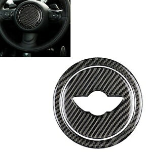 ~jN[p[ R55 R56 R60 R61 CeAXeAOzC[XebJ[Jo[t[g- For Mini Cooper R55 R56 R60 R61 Interior Steering Wheel Sticker Cover Frame Trim-