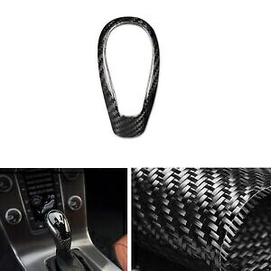 {{ S60 V40 VCeAJ[{t@Co[Z^[R\[Vtg{^Jo[g- For Volvo S60 V40 New Interior Carbon Fiber Center Console Shift Button Cover Trim-