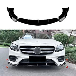 �x���c E �N���X W213 E260 E300 E43 AMG 2017-2019 �t�����g�o���p�[�X�|�C���[���b�v- For Benz E-Class W213 E260 E300 E43 AMG 2017-2019 Front Bumper Spoiler Lip-