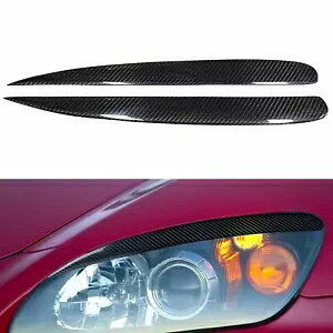 z_ S2000 2000-2008 Ԃ̃tgwbhCgёJo[ 2x- For Honda S2000 2000-2008 Car Front Headlights Eyebrows Decor Cover 2x-