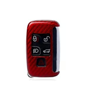 h[o[WK[J[{t@Co[pbhX}[gP[XL[Jo[- Red Smart Case Key Decor Cover For Land Rover Jaguar Carbon Fiber-