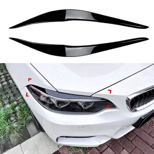ubNwbhCgё BMW 2 V[Y F22 F23 M X|[c 2015-19 2016- Black headlights eyebrow decor for BMW 2 Series F22 F23 M Sport 2015-19 2016-