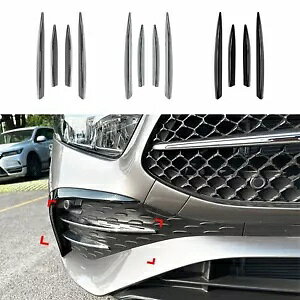 xc A200 A35 AMG 2023-2024 tgop[TChX|C[Vo[V- For Benz A200 A35 AMG 2023-2024 Front Bumper Side Spoiler Decor Silver New-