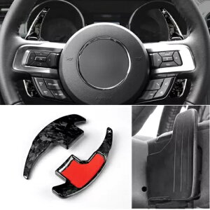 J[{t@Co[ XeAO zC[ Vtg bJ[ GNXeV BPM 2015-2023 tH[h }X^O Vi- Carbon Fiber Steering Wheel Shift Rockers Extension BPM for 2015-2023 Ford Mustang New-