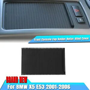 �J�[�Z���^�[�R���\�[���J�b�v�z���_�[���[���[�J�o�[ BMW X5 E53 2000-2006 2002- Car center console cup holder rollers cover for BMW X5 E53 2000-2006 2002- �y���s�A���i�z