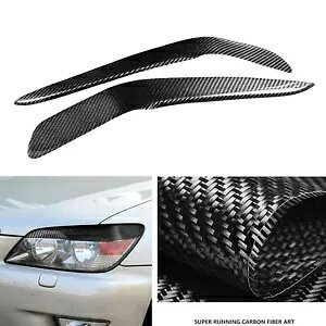 NTX IS200 1998-05 wbhCg܂ԂуJo[J[{t@Co[- For Lexus IS200 1998-05 Headlights Eyelids Eyebrows Cover Carbon Fiber-
