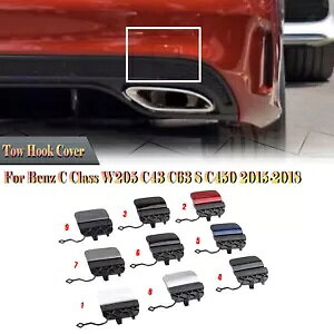 ubNAtbNJo[ xc W205 C43 C63 S C450 2015-2018p- Black rear towing hook cover for Benz W205 C43 C63 S C450 2015-2018-