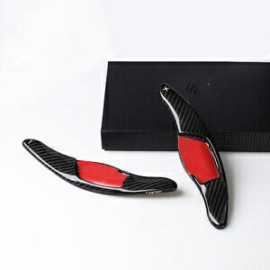 J[{t@Co[ubNXeAOzC[VtgbJ[GNXeV̓g^J2XɓK܂B- Carbon fiber black steering wheel shift rockers extension fits Toyota Camry 2X-