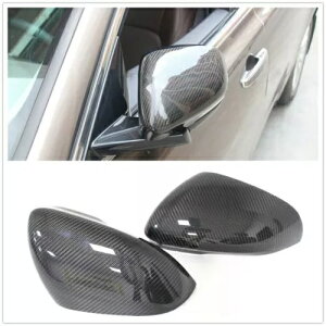 �W���K�[ XK XF XJ XKR XE 2009+ �����p�J�[�{���t�@�C�o�[�~���[�L���b�v�u���b�N- For Jaguar XK XF XJ XKR XE 2009+ Replacement Carbon Fiber Mirror Cap Black-