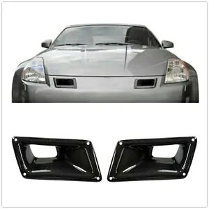 tgop[CzC_NggY 350Z Z33 2003-2009- Front bumper ventilation intake duct trim for Nissan 350Z Z33 2003-2009-
