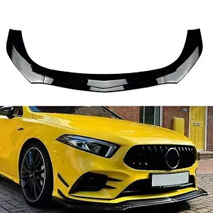ZfXxc W177 A180 A200 A35 AMG 2019-22 tgop[X|C[ubN- For Mercedes-Benz W177 A180 A200 A35 AMG 2019-22 front bumper spoiler black-