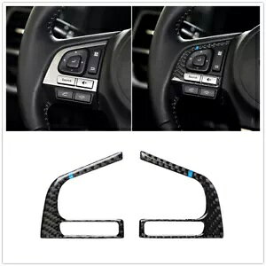 ԃu[XeAOzC[{^Jo[gXotHX^[ 2013-2018 2017- Car Blue Steering Wheel Button Cover Trim For Subaru Forester 2013-2018 2017-